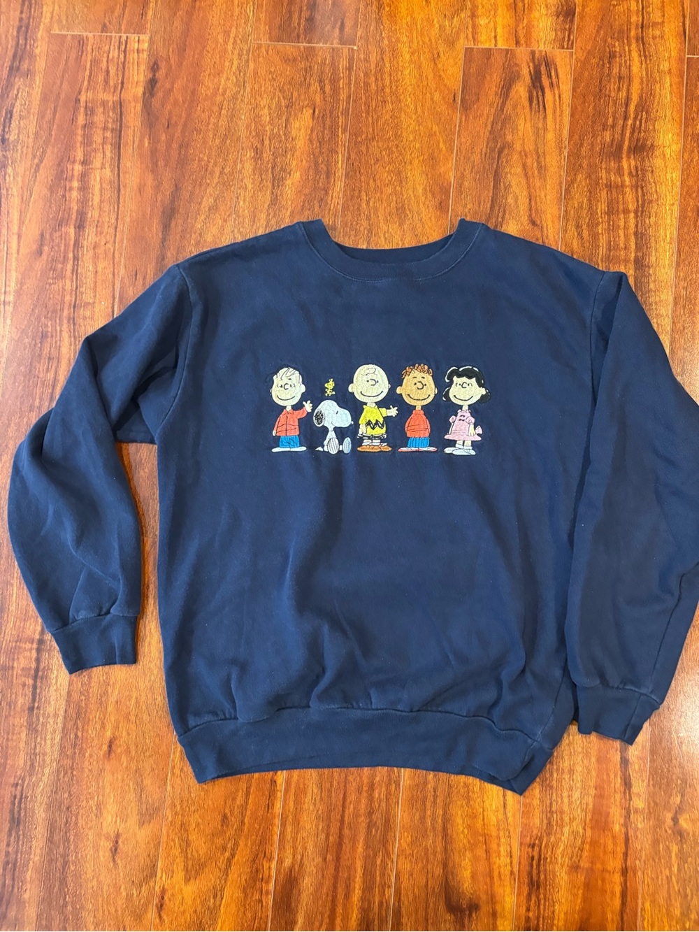 Peanuts Navy Blue Sweatshirt with Peanuts Characters